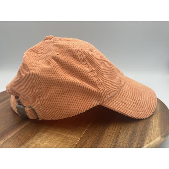Vans Hat Cap Strap Back Corduroy Peach Orange Embroidered Dad Style Mens Casual - Picture 7 of 11